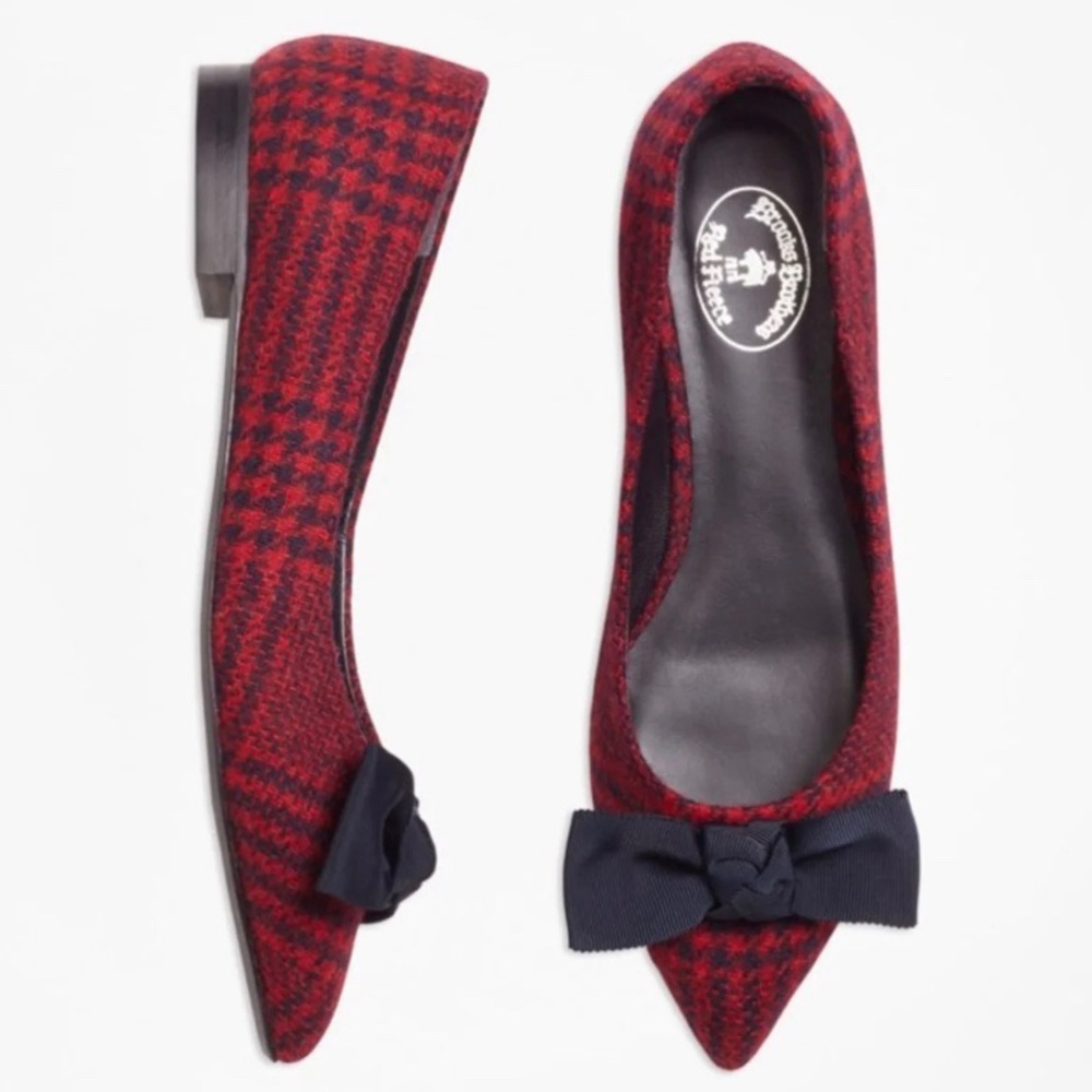 Brooks Brothers Plaid Flats